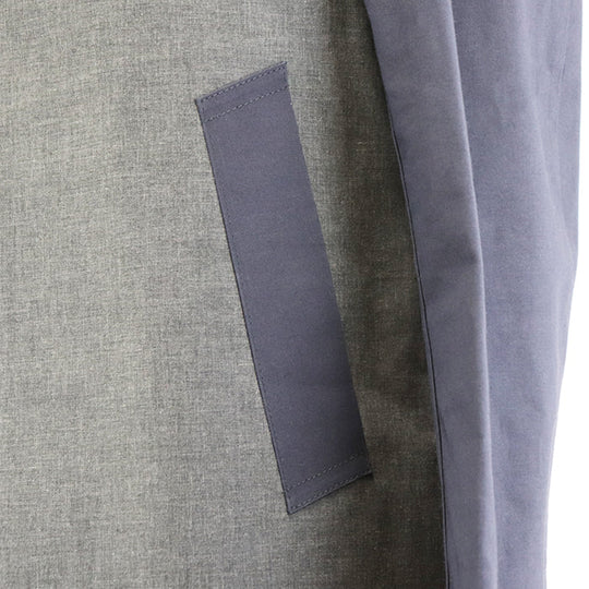 Mackintosh coat Cotton Bonded Gray navy mens 38 Used Authentic