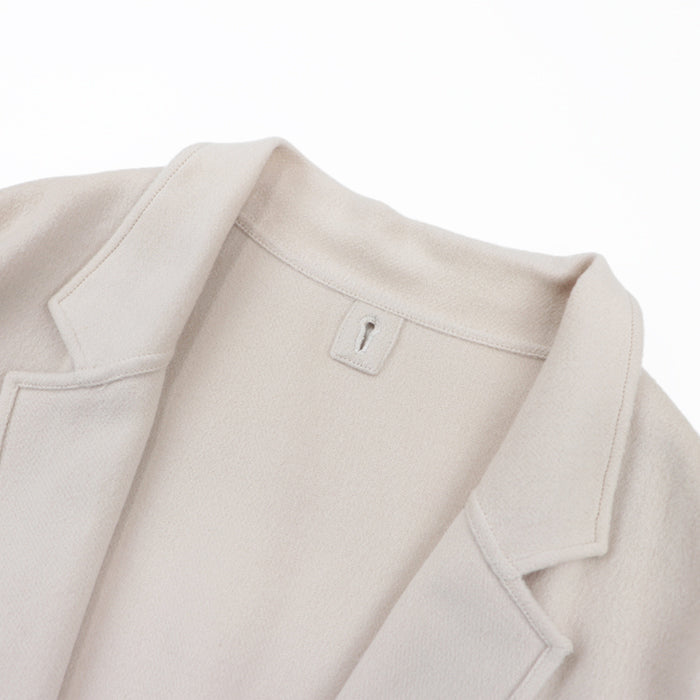 HERMES Other outerwear Cashmere 100% Ivory Women 38 Used Authentic
