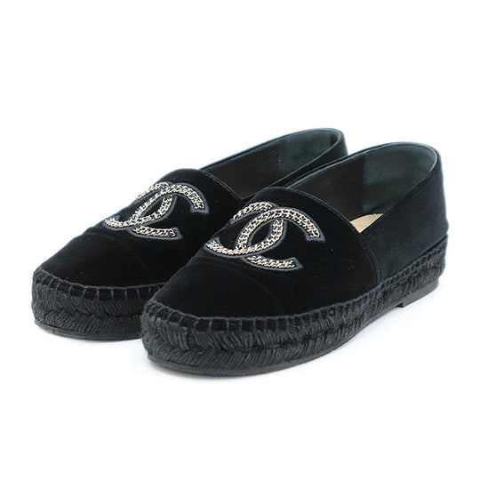 CHANEL Other shoes velvet black Women 37 C Used Authentic