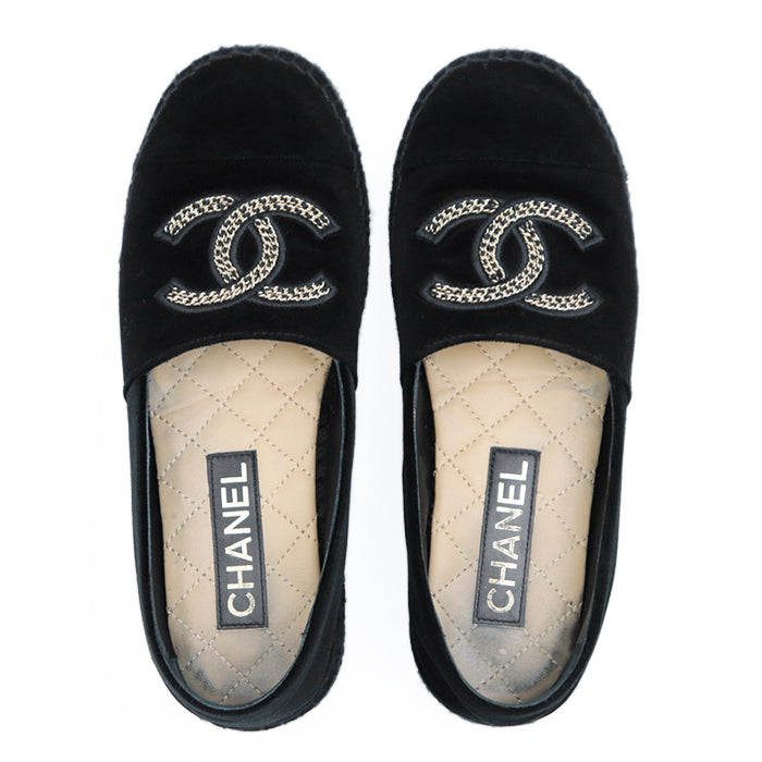 CHANEL Other shoes velvet black Women 37 C Used Authentic