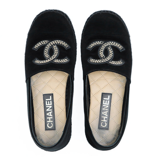 CHANEL Other shoes velvet black Women 37 C Used Authentic