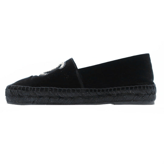 CHANEL Other shoes velvet black Women 37 C Used Authentic