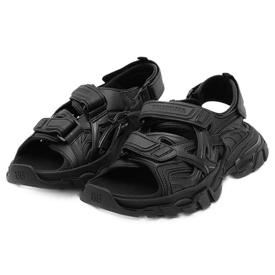 BALENCIAGA Sandals 617543 fabric black Women 39 Used Authentic