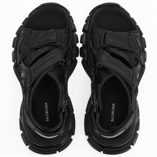 BALENCIAGA Sandals 617543 fabric black Women 39 Used Authentic