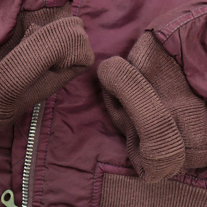 DIESEL Blouson 100% polyamide nylon, Vest: 100% cotton [Rib] 100% cotton Red A106620DNAR Women Used Authentic