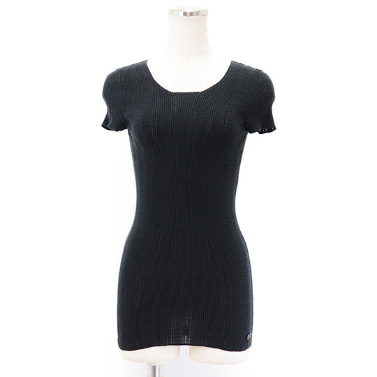 CHANEL tops 75% cotton, 25% nylon black Women 34 Used Authentic
