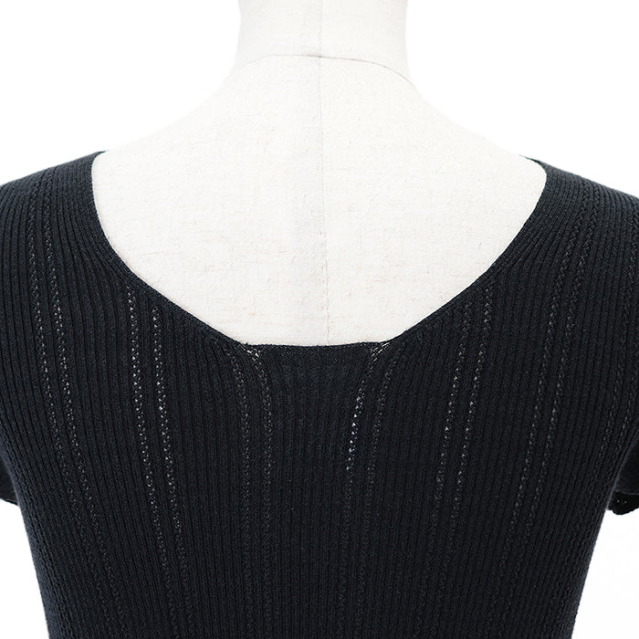CHANEL tops 75% cotton, 25% nylon black Women 34 Used Authentic