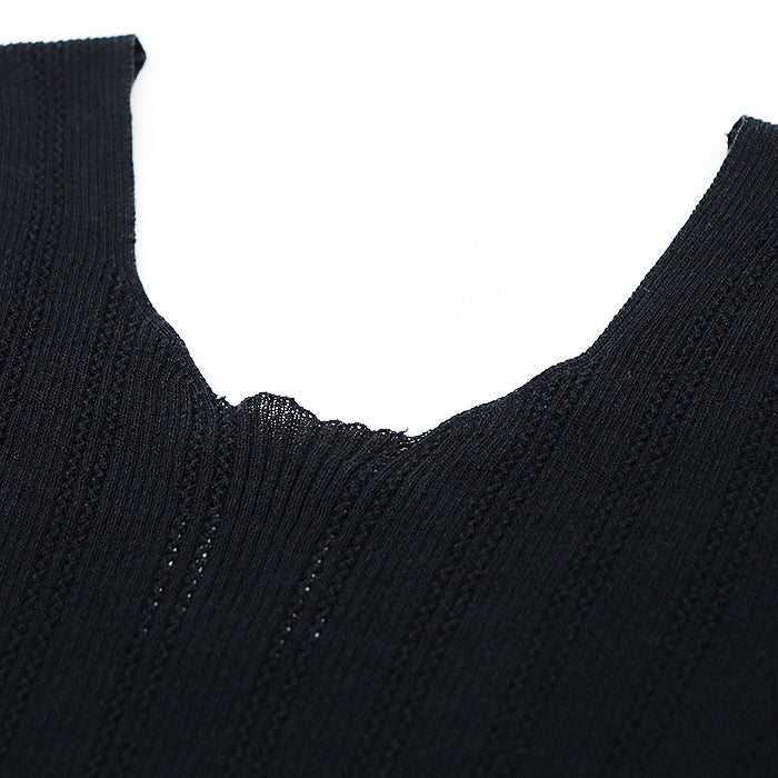 CHANEL tops 75% cotton, 25% nylon black Women 34 Used Authentic