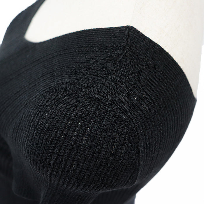 CHANEL tops 75% cotton, 25% nylon black Women 34 Used Authentic
