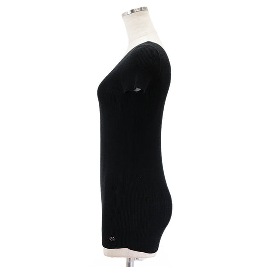 CHANEL tops 75% cotton, 25% nylon black Women 34 Used Authentic
