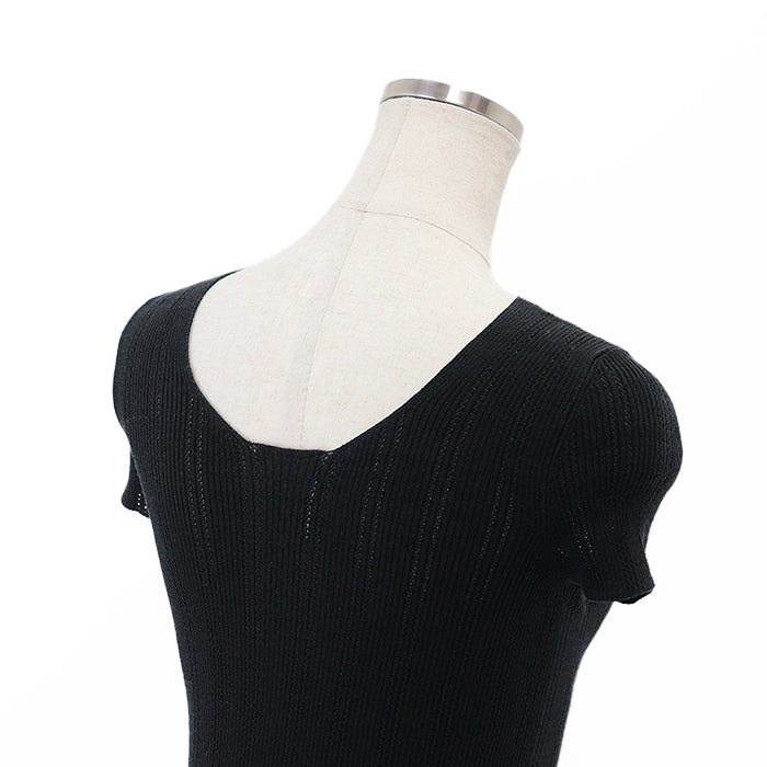 CHANEL tops 75% cotton, 25% nylon black Women 34 Used Authentic