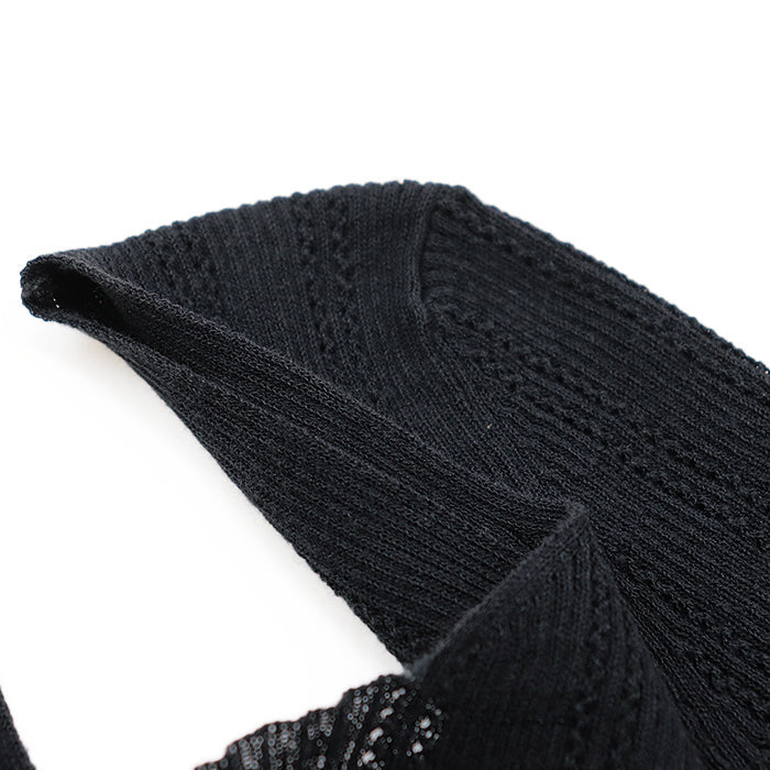 CHANEL tops 75% cotton, 25% nylon black Women 34 Used Authentic