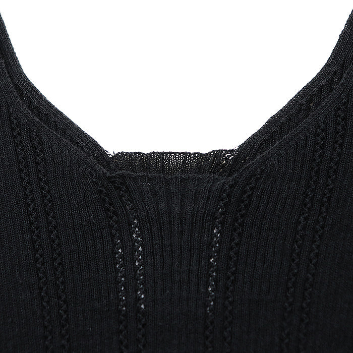 CHANEL tops 75% cotton, 25% nylon black Women 34 Used Authentic