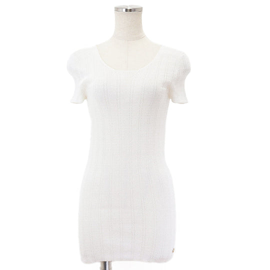 CHANEL tops 75% cotton, 25% nylon White white Women 38 Used Authentic