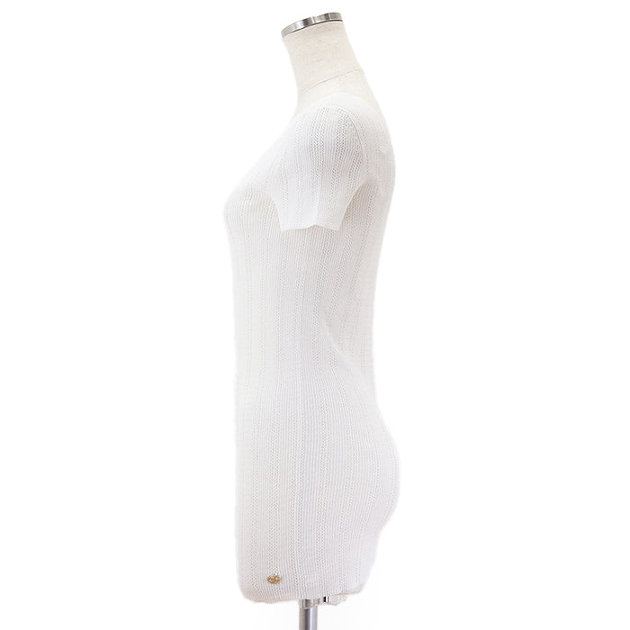 CHANEL tops 75% cotton, 25% nylon White white Women 38 Used Authentic