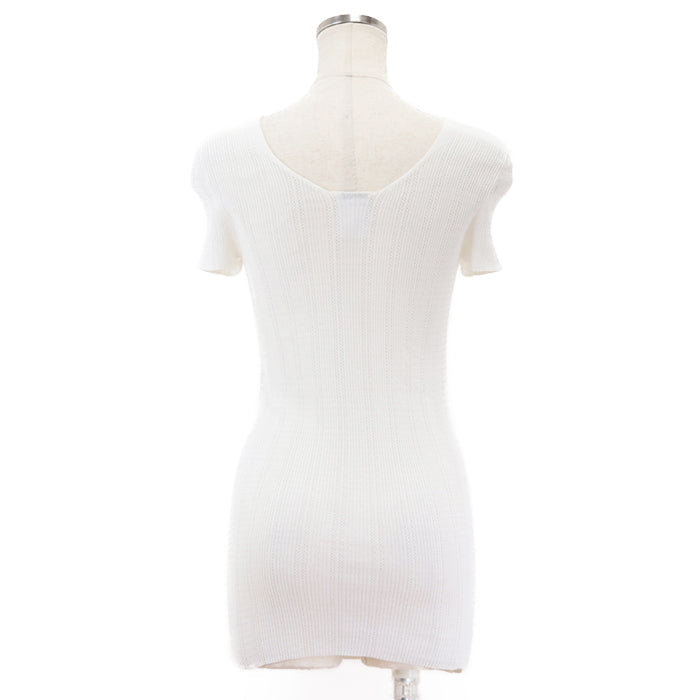 CHANEL tops 75% cotton, 25% nylon White white Women 38 Used Authentic