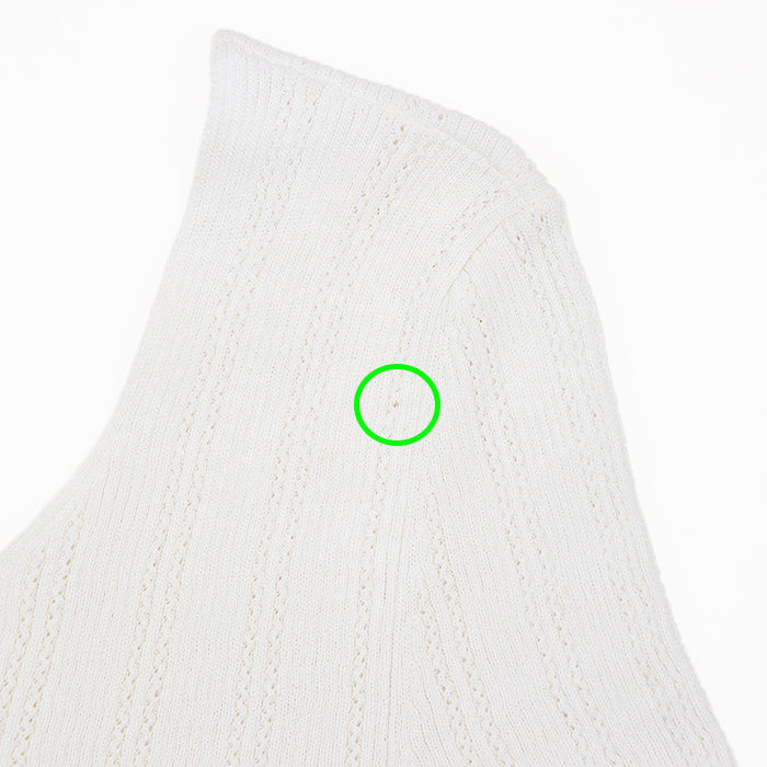 CHANEL tops 75% cotton, 25% nylon White white Women 38 Used Authentic