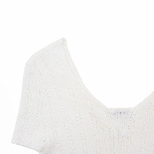 CHANEL tops 75% cotton, 25% nylon White white Women 38 Used Authentic