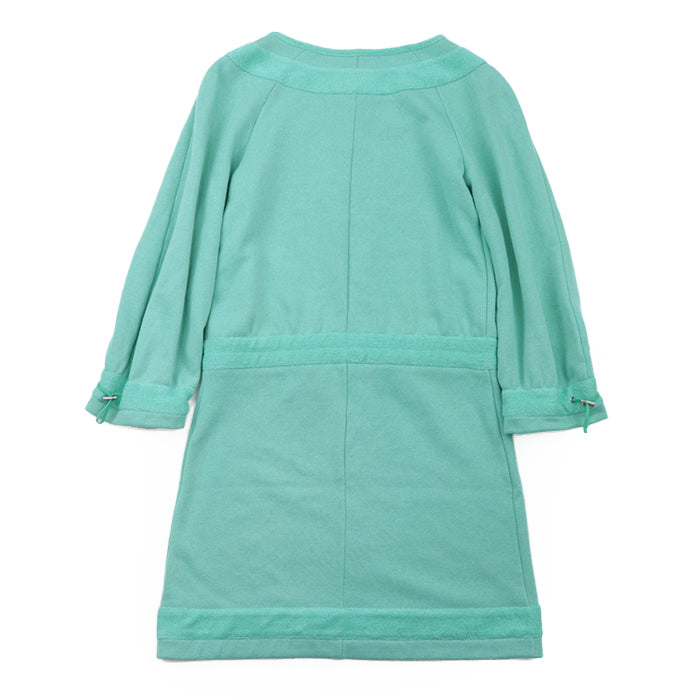 CHANEL one piece 80% cotton, 12% polyester Green type P48060 Women 34 Used Authentic