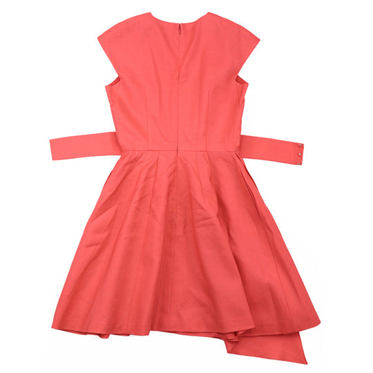 Christian Dior one piece [Outer material] 65% wool, 35% silk [Lining] 100% silk scarlet 3A21606A1170 Women 34 Used Authentic