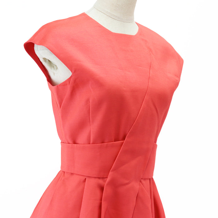 Christian Dior one piece [Outer material] 65% wool, 35% silk [Lining] 100% silk scarlet 3A21606A1170 Women 34 Used Authentic