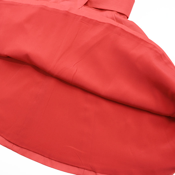 Christian Dior one piece [Outer material] 65% wool, 35% silk [Lining] 100% silk scarlet 3A21606A1170 Women 34 Used Authentic