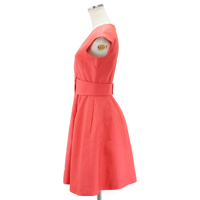 Christian Dior one piece [Outer material] 65% wool, 35% silk [Lining] 100% silk scarlet 3A21606A1170 Women 34 Used Authentic