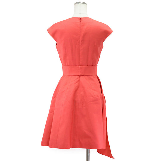 Christian Dior one piece [Outer material] 65% wool, 35% silk [Lining] 100% silk scarlet 3A21606A1170 Women 34 Used Authentic