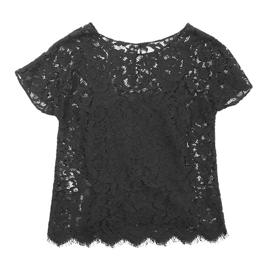 DOLCE&GABBANA blouse [Outer material] 75% rayon, 25% nylon; [Lining] 84% silk, 10% cotton; [Filling] 3% polyurethane black F7A50T Women 36 Used Authentic