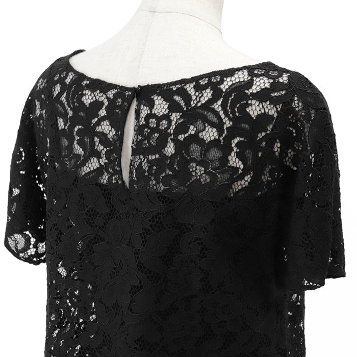 DOLCE&GABBANA blouse [Outer material] 75% rayon, 25% nylon; [Lining] 84% silk, 10% cotton; [Filling] 3% polyurethane black F7A50T Women 36 Used Authentic