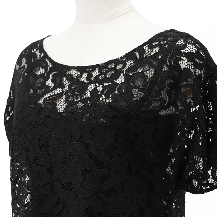 DOLCE&GABBANA blouse [Outer material] 75% rayon, 25% nylon; [Lining] 84% silk, 10% cotton; [Filling] 3% polyurethane black F7A50T Women 36 Used Authentic