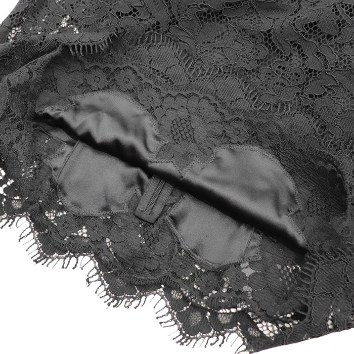 DOLCE&GABBANA blouse [Outer material] 75% rayon, 25% nylon; [Lining] 84% silk, 10% cotton; [Filling] 3% polyurethane black F7A50T Women 36 Used Authentic