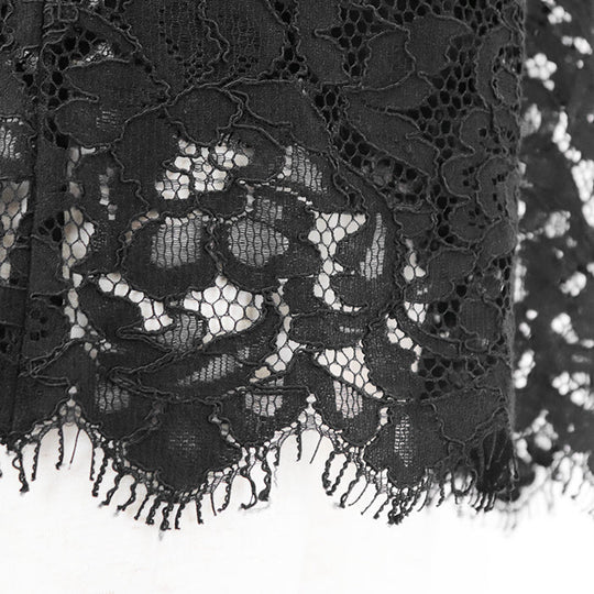 DOLCE&GABBANA blouse [Outer material] 75% rayon, 25% nylon; [Lining] 84% silk, 10% cotton; [Filling] 3% polyurethane black F7A50T Women 36 Used Authentic