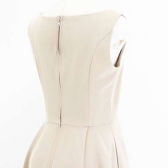 FOXEY one piece [Outer material] 66% triacetate, 34% polyester [Lining] 100% polyester beige 36344 Women 38 Used Authentic