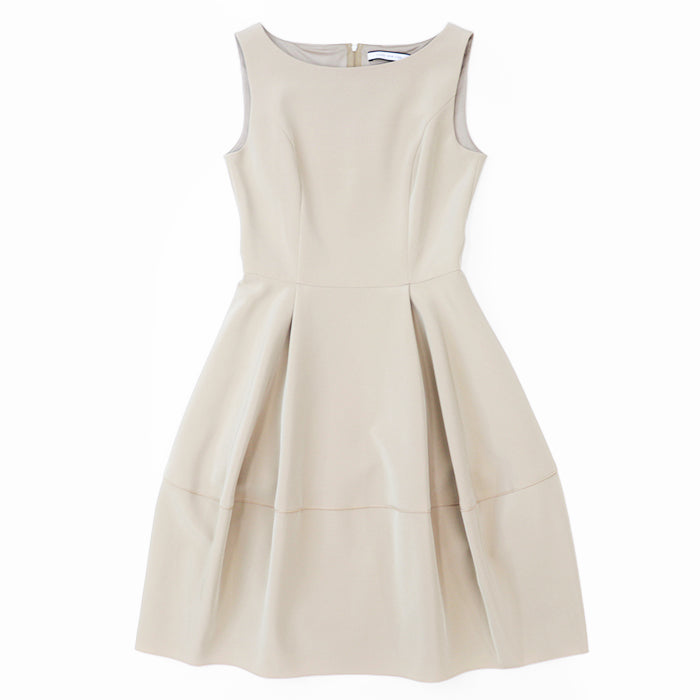 FOXEY one piece [Outer material] 66% triacetate, 34% polyester [Lining] 100% polyester beige 36344 Women 38 Used Authentic