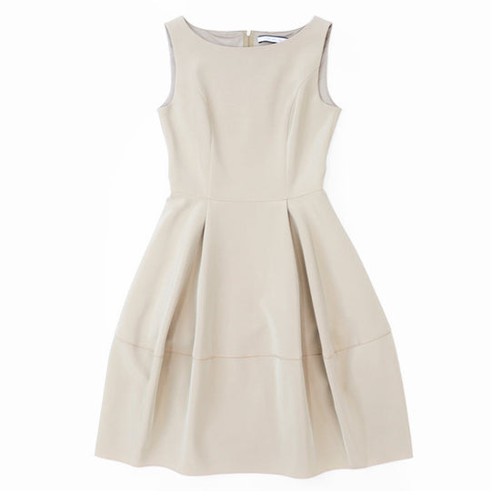 FOXEY one piece [Outer material] 66% triacetate, 34% polyester [Lining] 100% polyester beige 36344 Women 38 Used Authentic