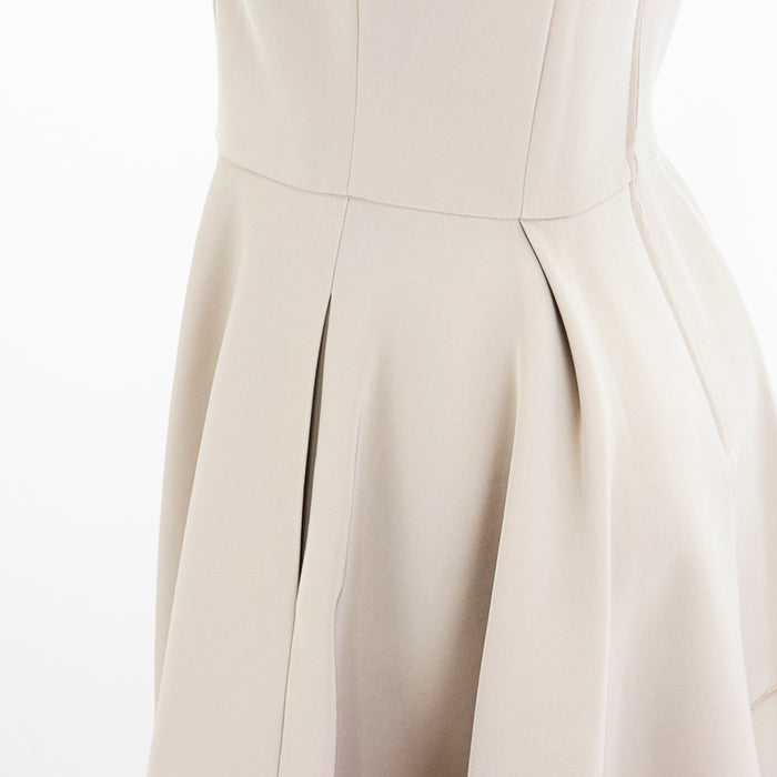 FOXEY one piece [Outer material] 66% triacetate, 34% polyester [Lining] 100% polyester beige 36344 Women 38 Used Authentic