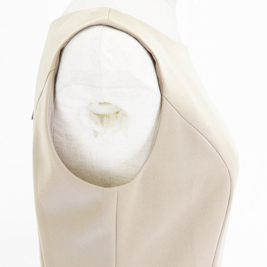 FOXEY one piece [Outer material] 66% triacetate, 34% polyester [Lining] 100% polyester beige 36344 Women 38 Used Authentic