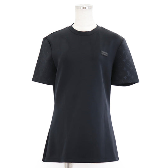 LOUIS VUITTON Cut 100% polyvinyl chloride, 72% nylon black RW222W D97 FNTS44 Women XL Used Authentic