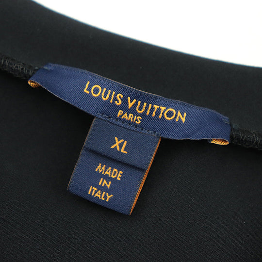LOUIS VUITTON Cut 100% polyvinyl chloride, 72% nylon black RW222W D97 FNTS44 Women XL Used Authentic