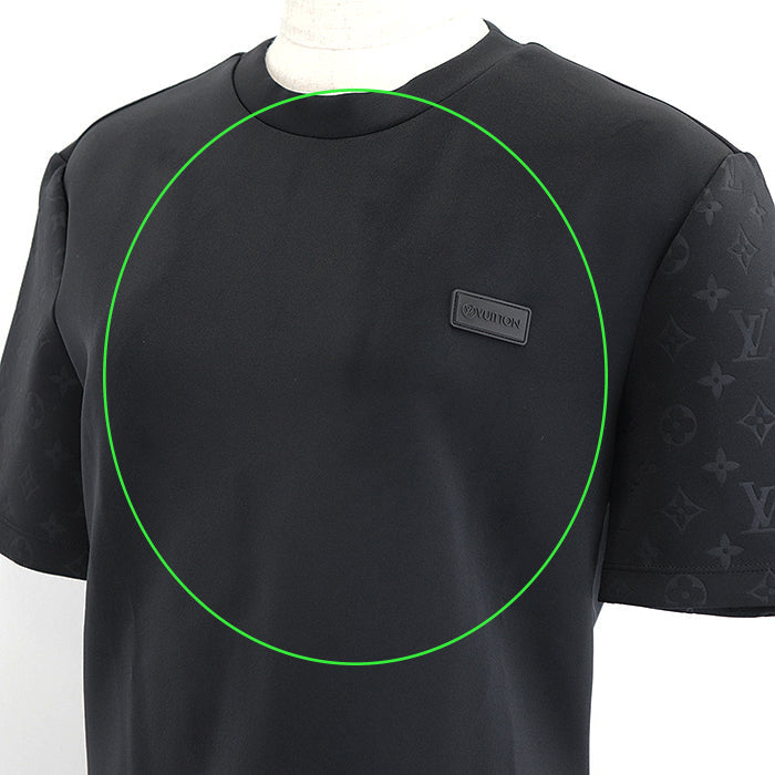 LOUIS VUITTON Cut 100% polyvinyl chloride, 72% nylon black RW222W D97 FNTS44 Women XL Used Authentic