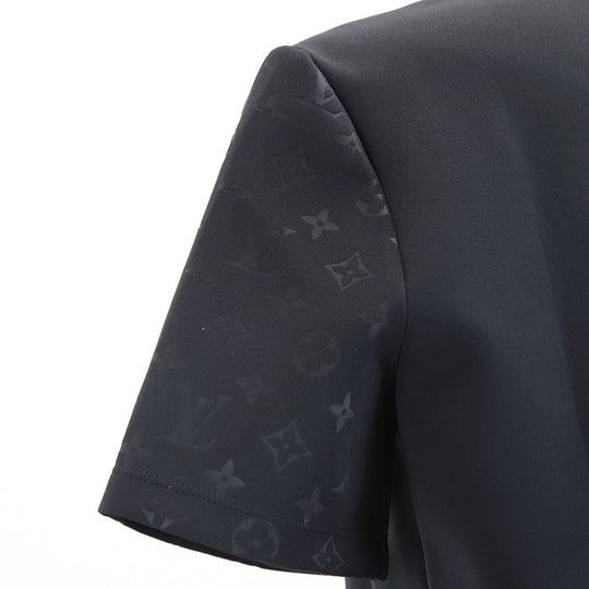 LOUIS VUITTON Cut 100% polyvinyl chloride, 72% nylon black RW222W D97 FNTS44 Women XL Used Authentic