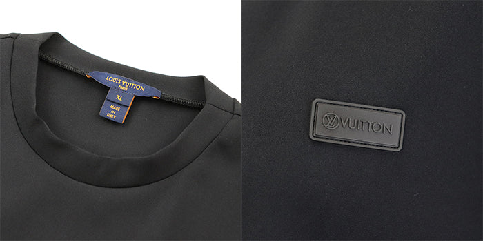 LOUIS VUITTON Cut 100% polyvinyl chloride, 72% nylon black RW222W D97 FNTS44 Women XL Used Authentic