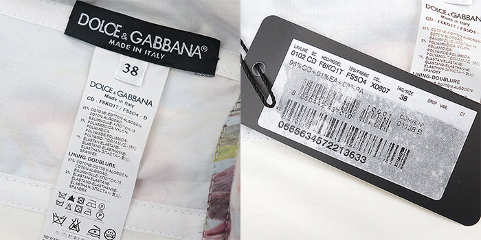 DOLCE&GABBANA one piece [Outer material] 96% cotton, 3% polyamide [Lining] 97% cotton, 3% elastane multicolor Women 38 Used Authentic