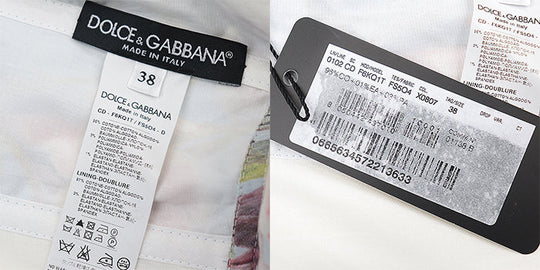 DOLCE&GABBANA one piece [Outer material] 96% cotton, 3% polyamide [Lining] 97% cotton, 3% elastane multicolor Women 38 Used Authentic