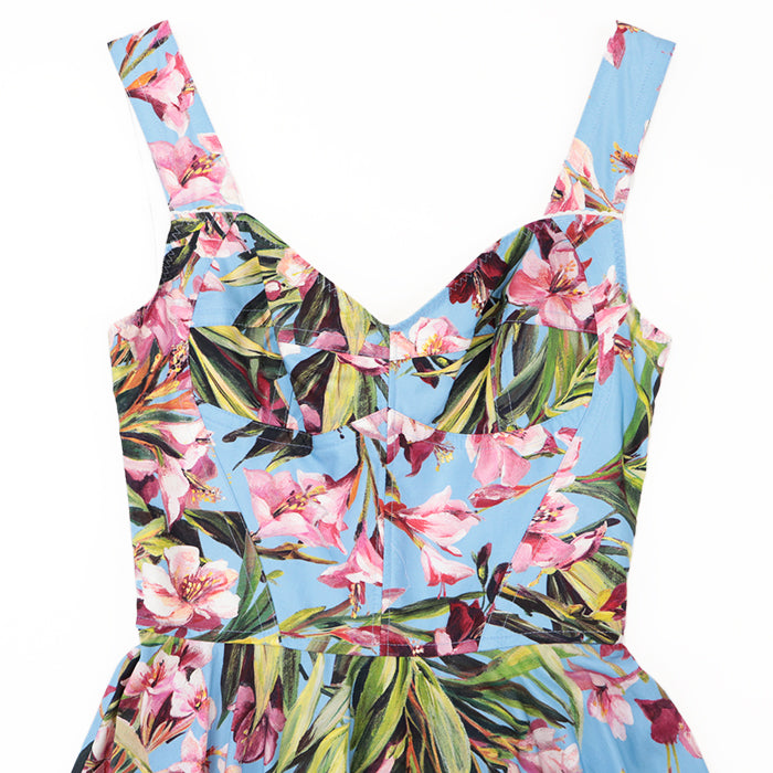 DOLCE&GABBANA one piece [Outer material] 96% cotton, 3% polyamide [Lining] 97% cotton, 3% elastane multicolor Women 38 Used Authentic
