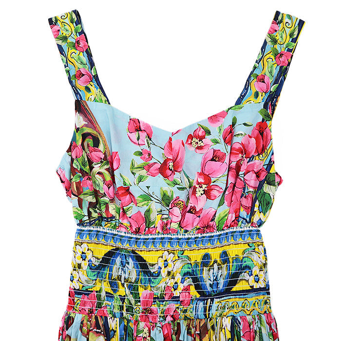 DOLCE&GABBANA one piece cotton 100% multicolor F6JS7T Women 38 Used Authentic