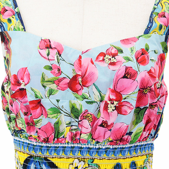 DOLCE&GABBANA one piece cotton 100% multicolor F6JS7T Women 38 Used Authentic