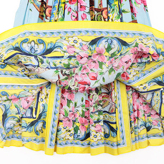 DOLCE&GABBANA one piece cotton 100% multicolor F6JS7T Women 38 Used Authentic