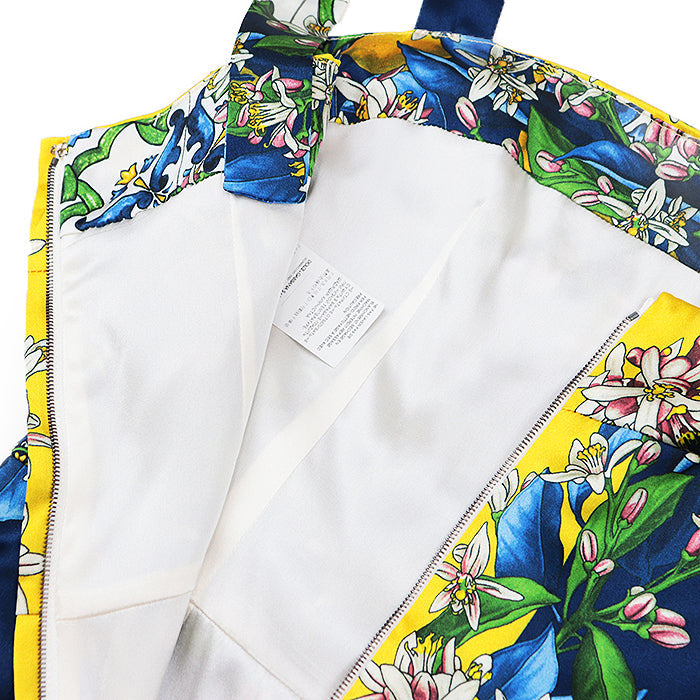 DOLCE&GABBANA one piece [Outer fabric] 93% silk, 7% elastane [Lining] 96% silk, 4% elastane blue Women 38 Used Authentic